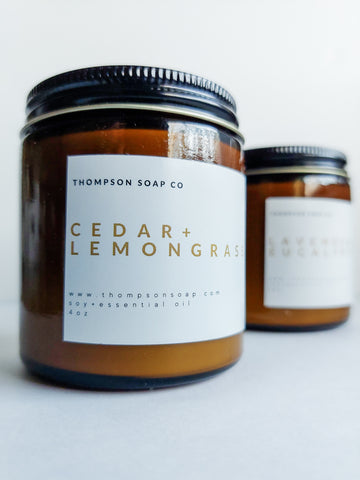 Cedar + Lemongrass Candle