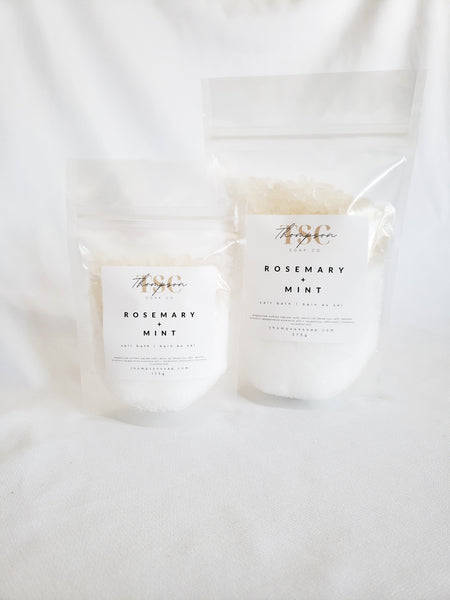 Rosemary + Mint Salt Bath