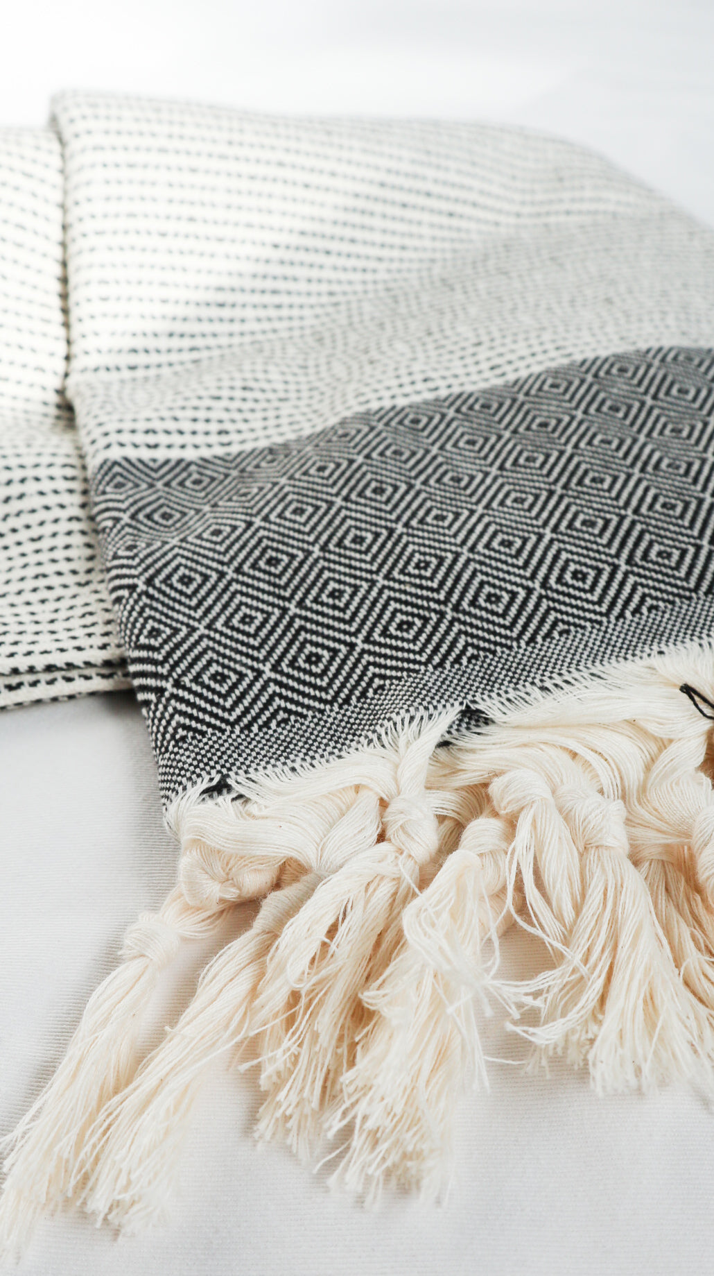 Diamond + Stripe Turkish Towel