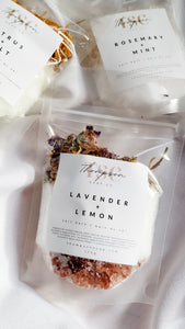 Lavender + Lemon Salt Bath