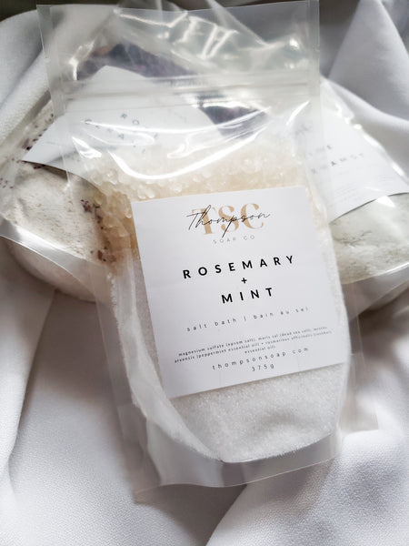 Rosemary + Mint Salt Bath