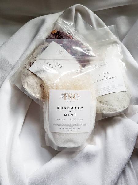 Rosemary + Mint Salt Bath