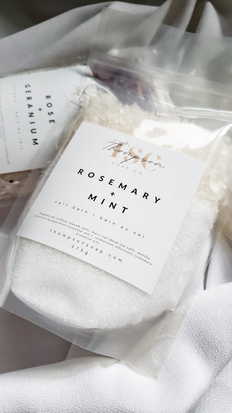 Rosemary + Mint Salt Bath